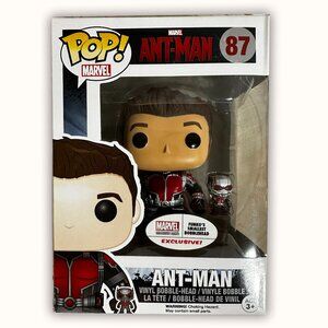 Funko Pop! Marvel Ant-Man Vinyl #87 Unmasked + Smallest Bobblehead Exclusive